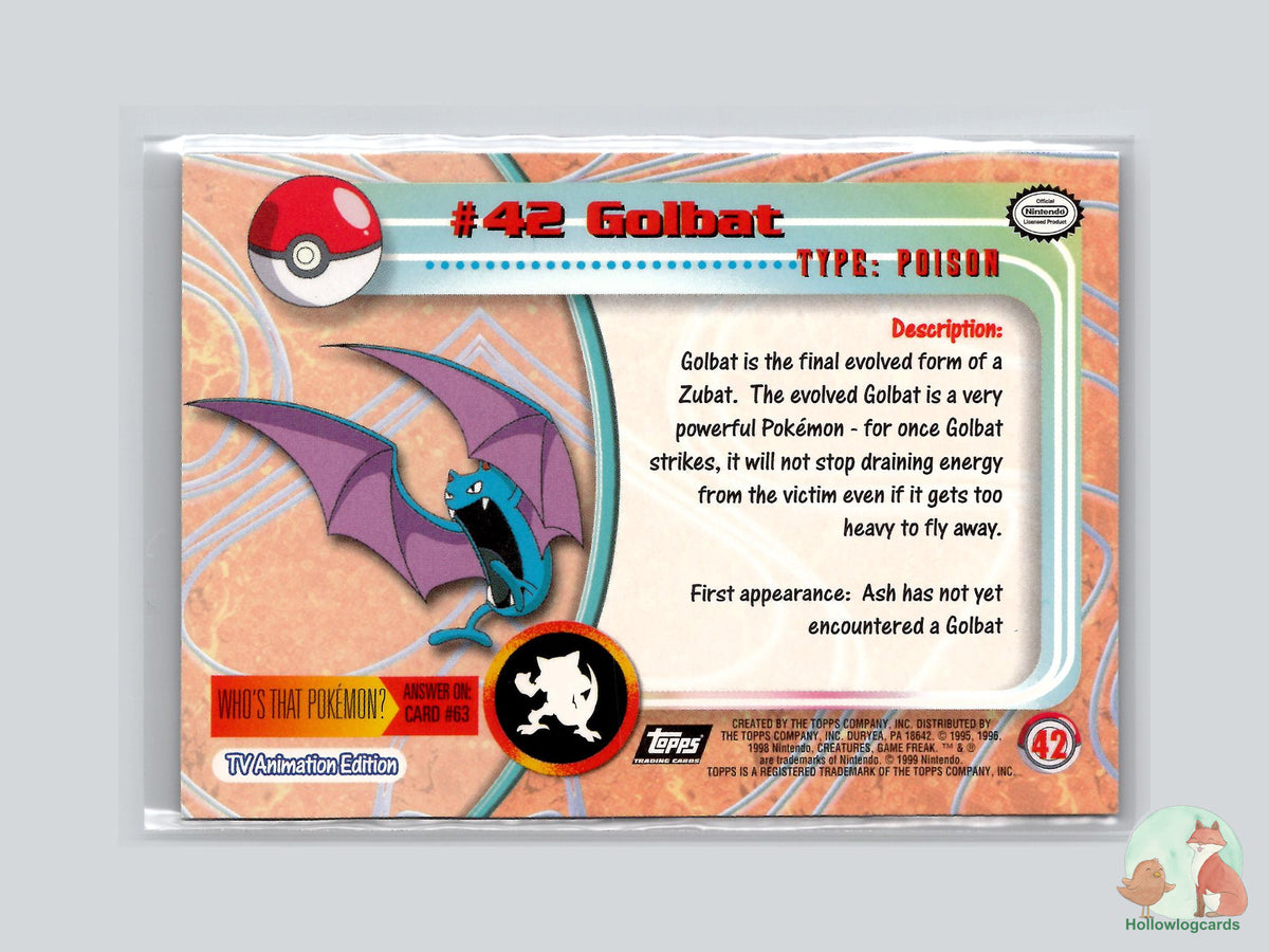 Golbat (#42) Rainbow Foil - Topps Trading Cards Series 1