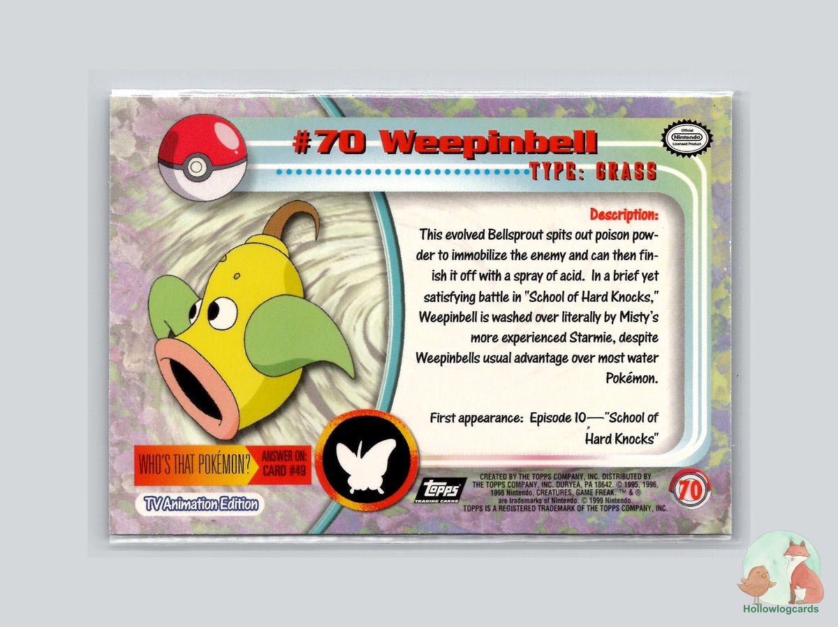 Weepinbell (#70) Chrome Foil - Topps Trading Cards Series 1