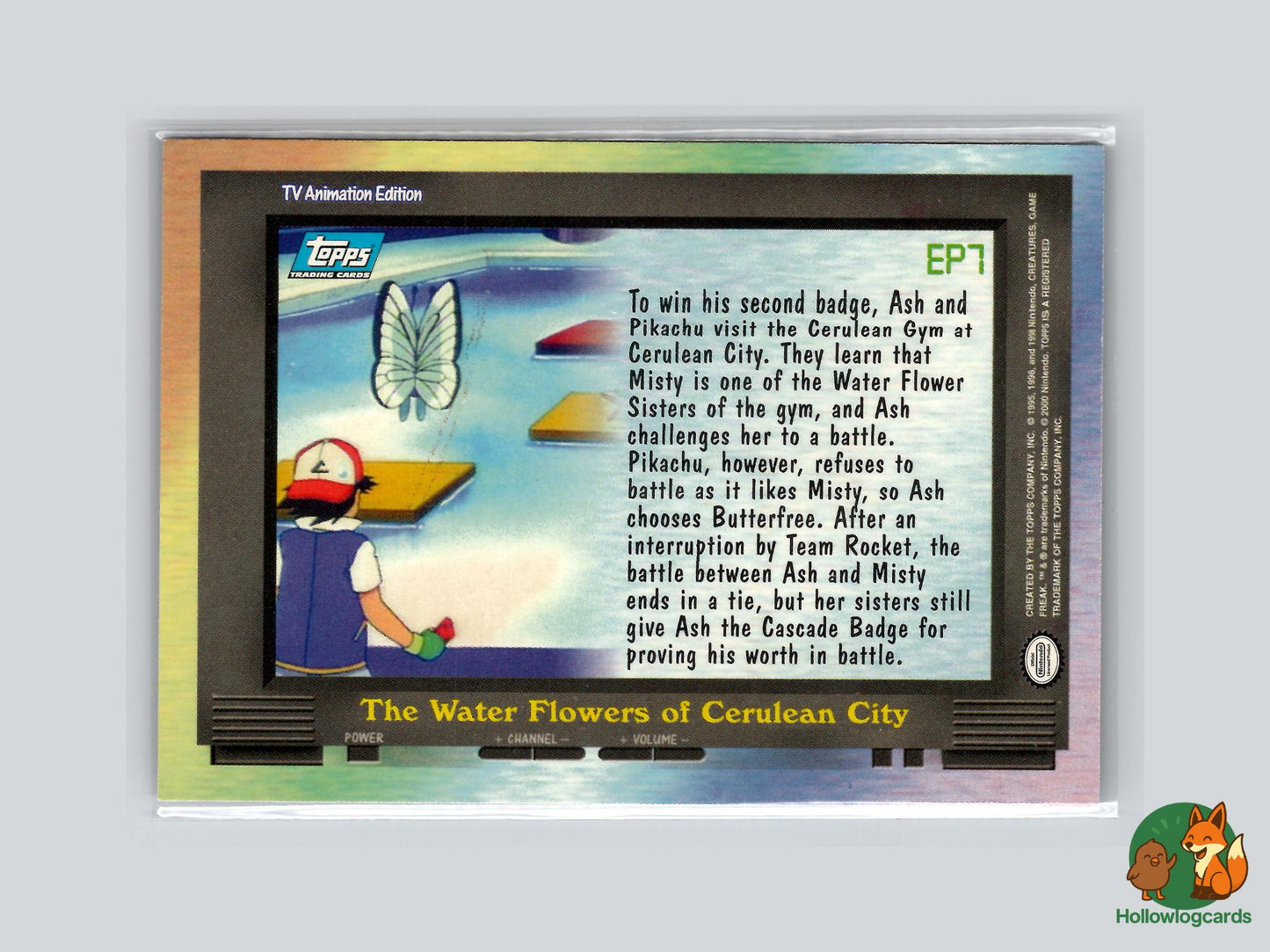 EP7 The Water Flowers of Cerulean City (#129) - Topps Trading Cards Series 2