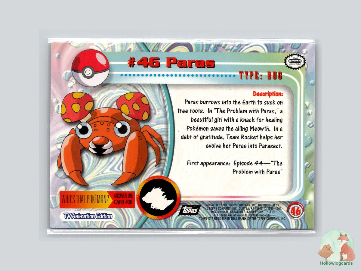 Paras (#46) Chrome Foil - Topps Trading Cards Series 1