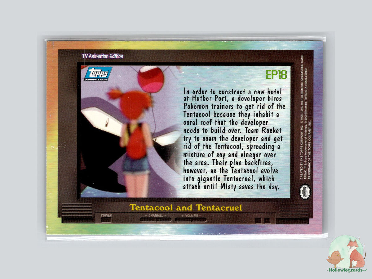 EP18 Tentacool and Tentacruel (#140) - Topps Trading Cards Series 2