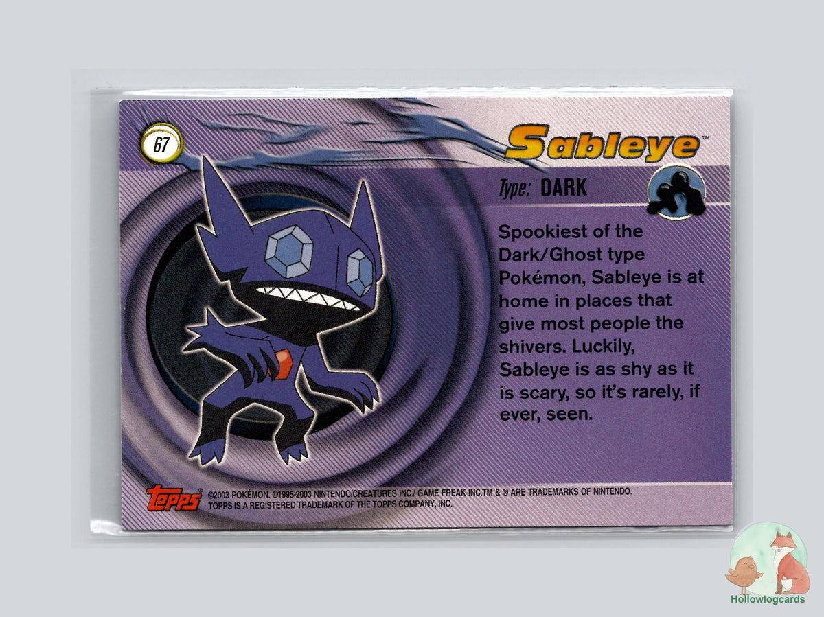 Sableye (#67) - Topps Advanced Trading Cards