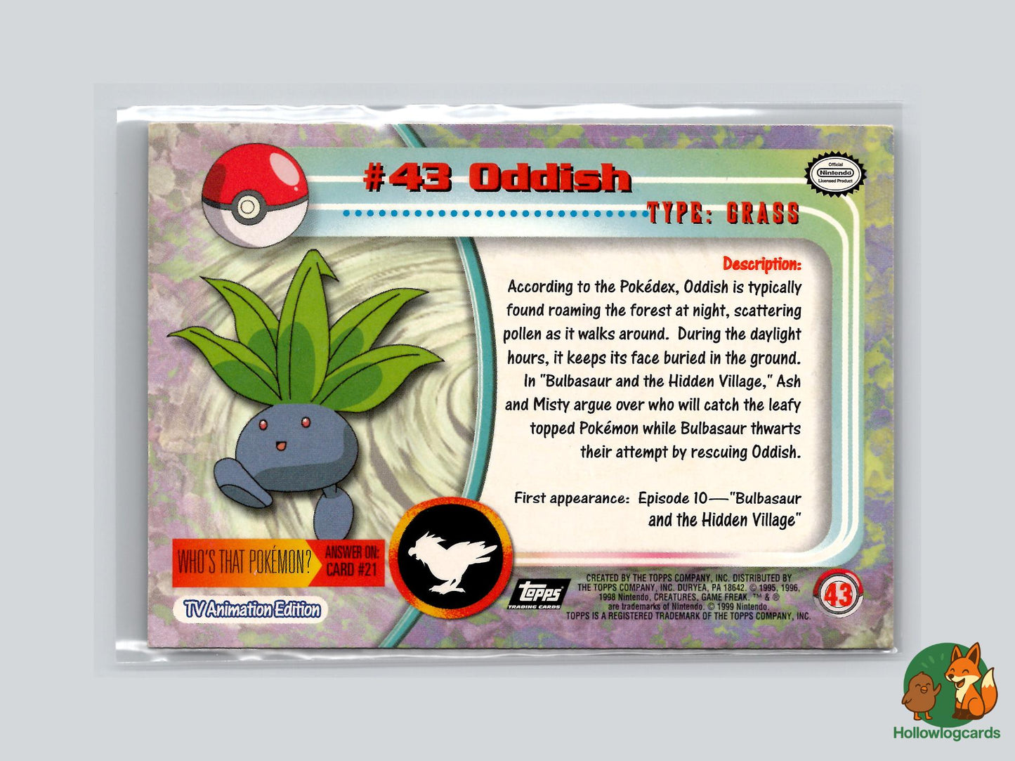 Oddish (#43) - Topps Trading Cards Series 1