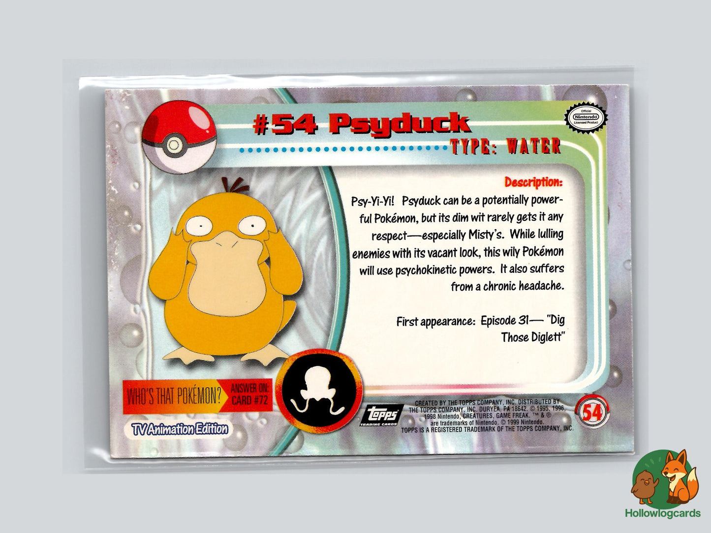Psyduck (#54) - Topps Trading Cards Series 1