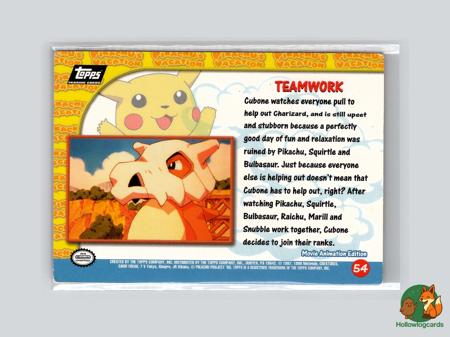 Teamwork (#54) - Topps Pikachu’s Vacation