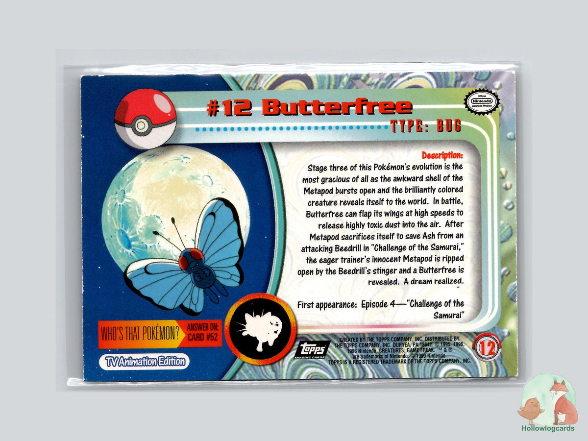Butterfree (#12) Chrome Foil - Topps Trading Cards Series 1