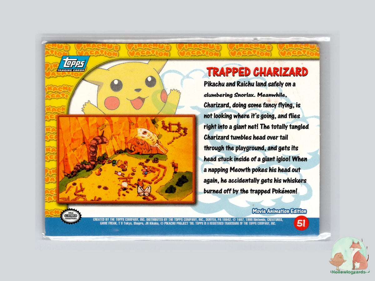 Trapped Charizard (#51) - Topps Pikachu’s Vacation