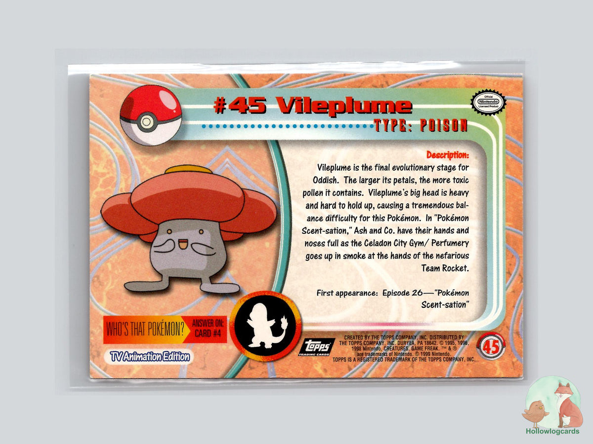 Vileplume (#45) - Topps Trading Cards Series 1
