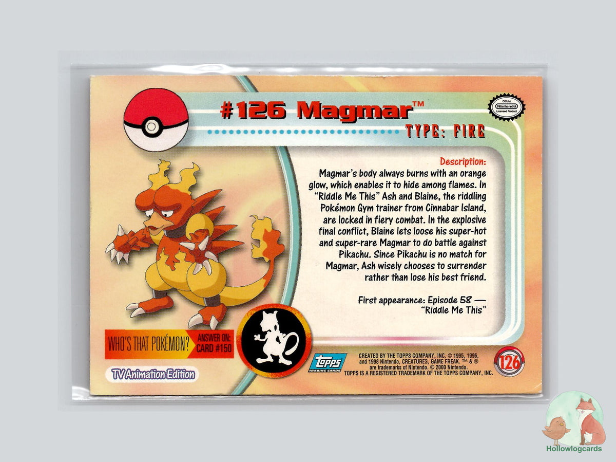 Magmar (#126) - Topps Trading Cards Series 3
