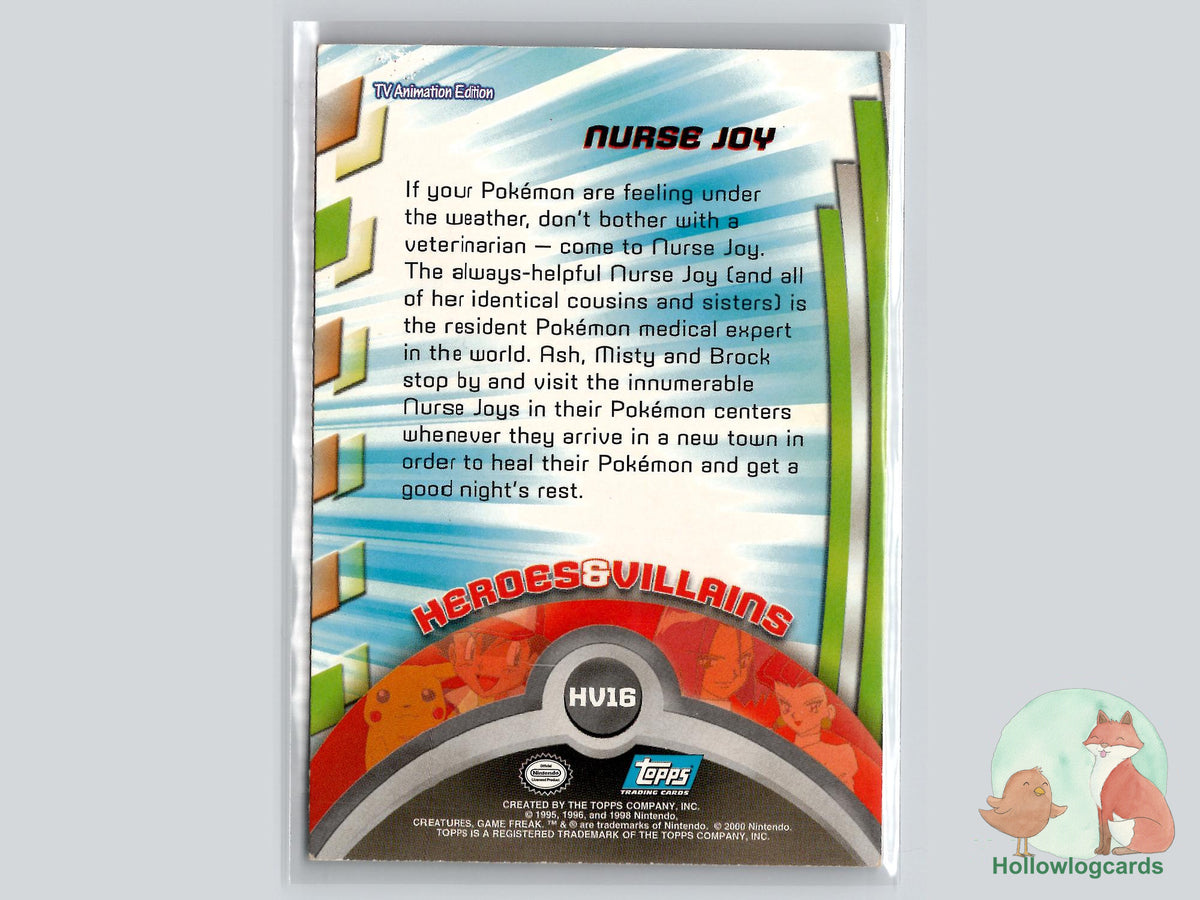 Nurse Joy (#HV16) - Topps Heroes & Villains