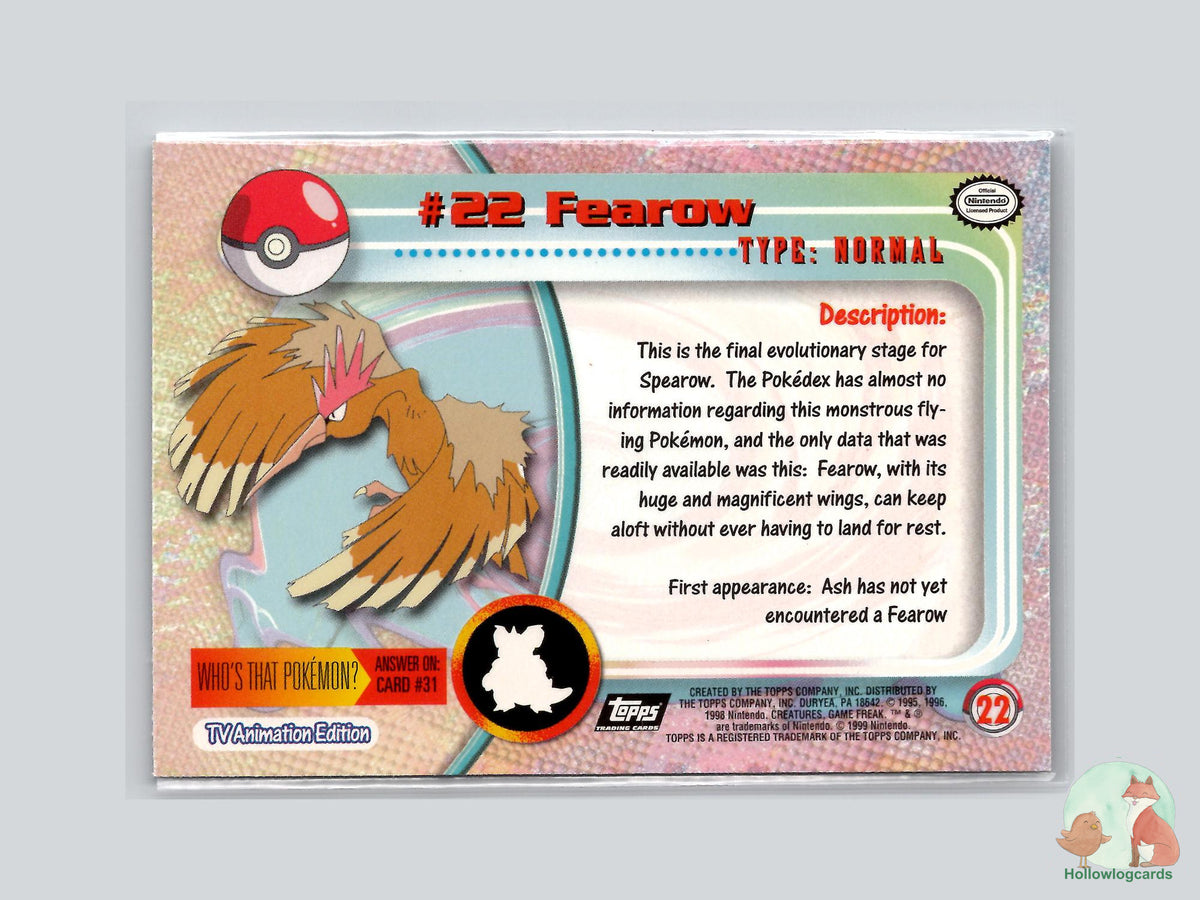 Fearow (#22) Chrome Foil - Topps Trading Cards Series 1