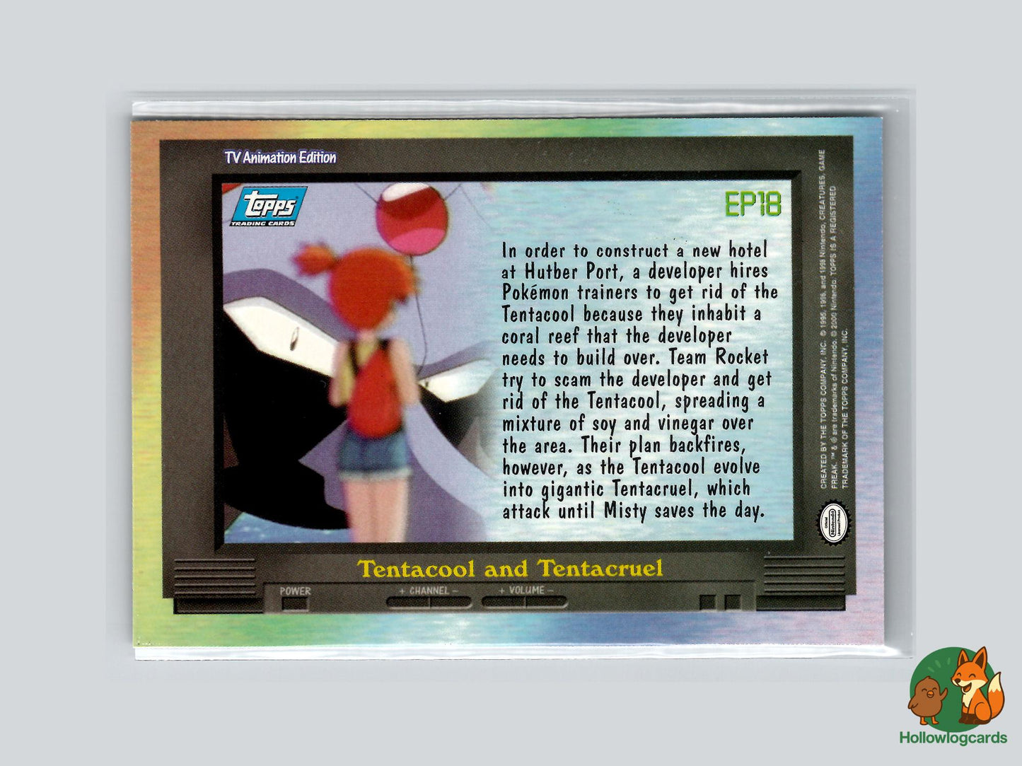 EP18 Tentacool and Tentacruel (#140) - Topps Trading Cards Series 2