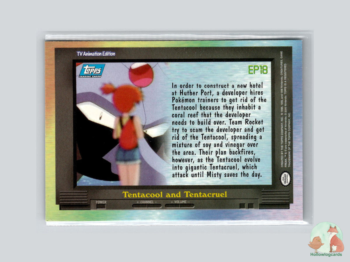 EP18 Tentacool and Tentacruel (#140) - Topps Trading Cards Series 2