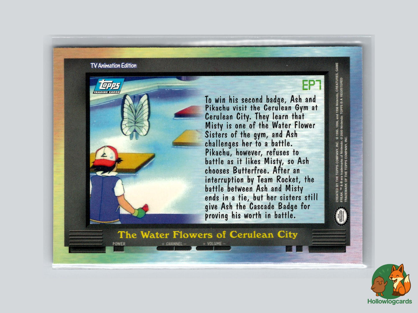 EP7 The Water Flowers of Cerulean City (#129) - Topps Trading Cards Series 2
