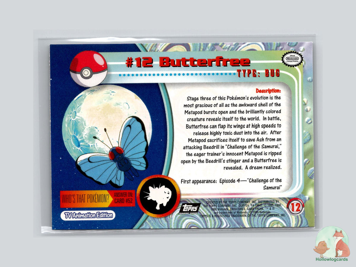 Butterfree (#12) Rainbow Foil - Topps Trading Cards Series 1