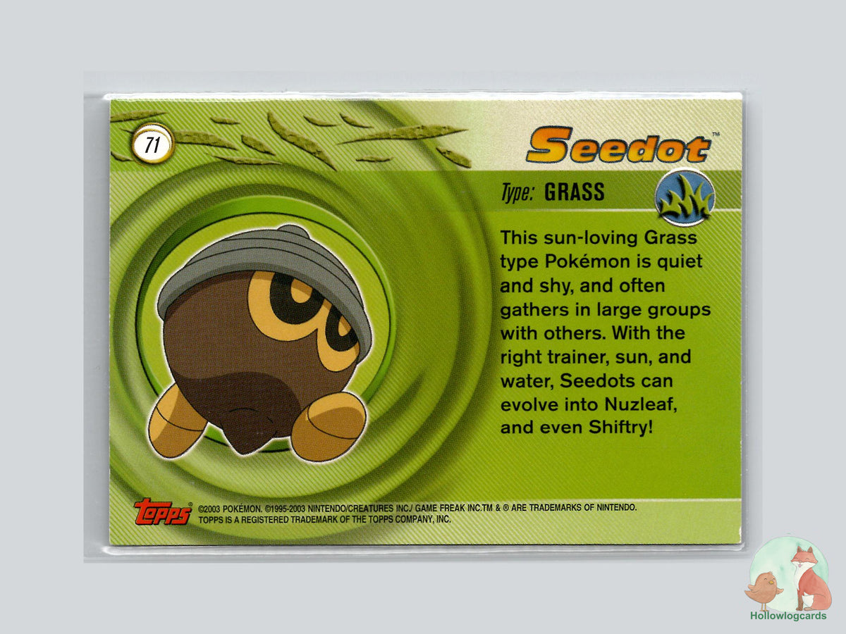 Seedot (#71) - Topps Advanced Trading Cards