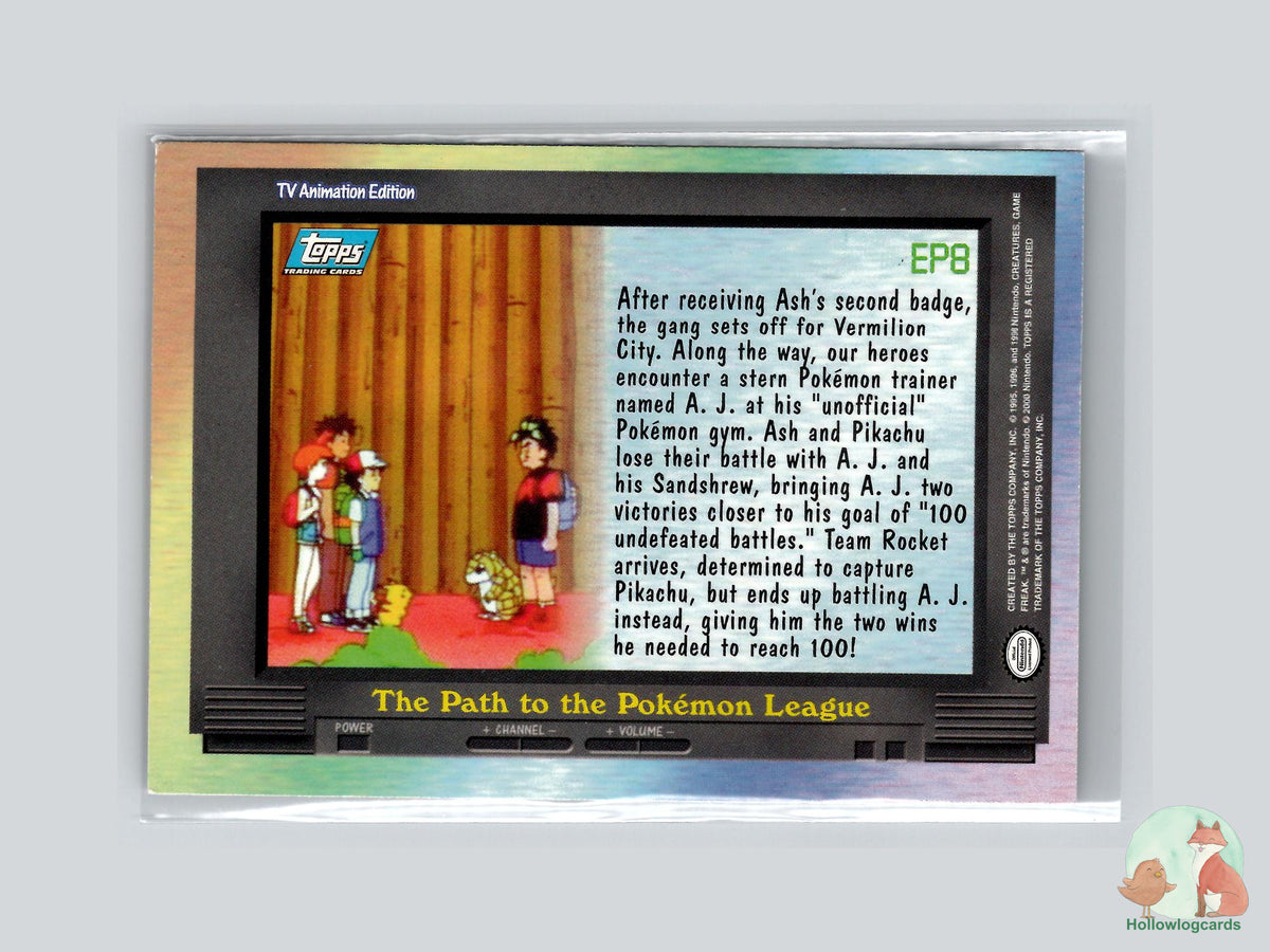 EP8 The Path to the Pokémon League (#130) - Topps Trading Cards Series 2