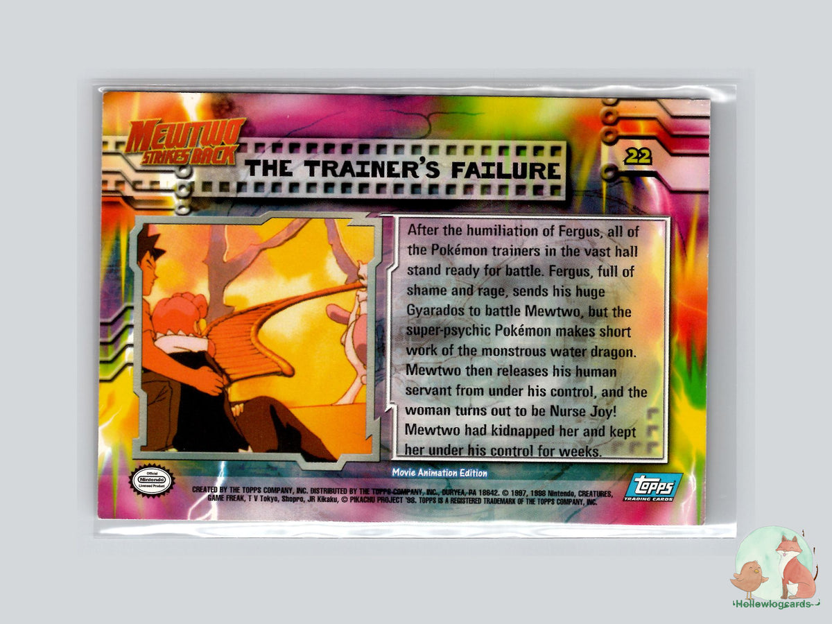 The Trainer's Failure (#22) - Topps Mewtwo Strikes Back