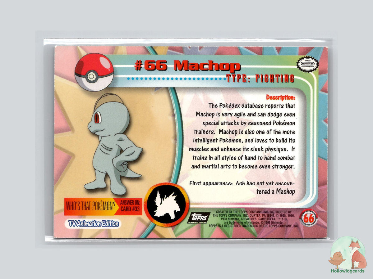 Machop (#66) Chrome Foil - Topps Chrome Trading Cards Series 1