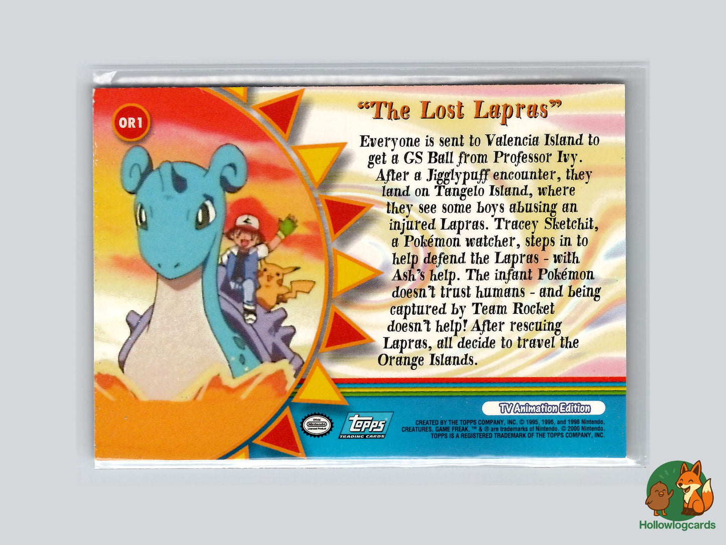 The Lost Lapras (#165) - Topps Trading Cards Series 3