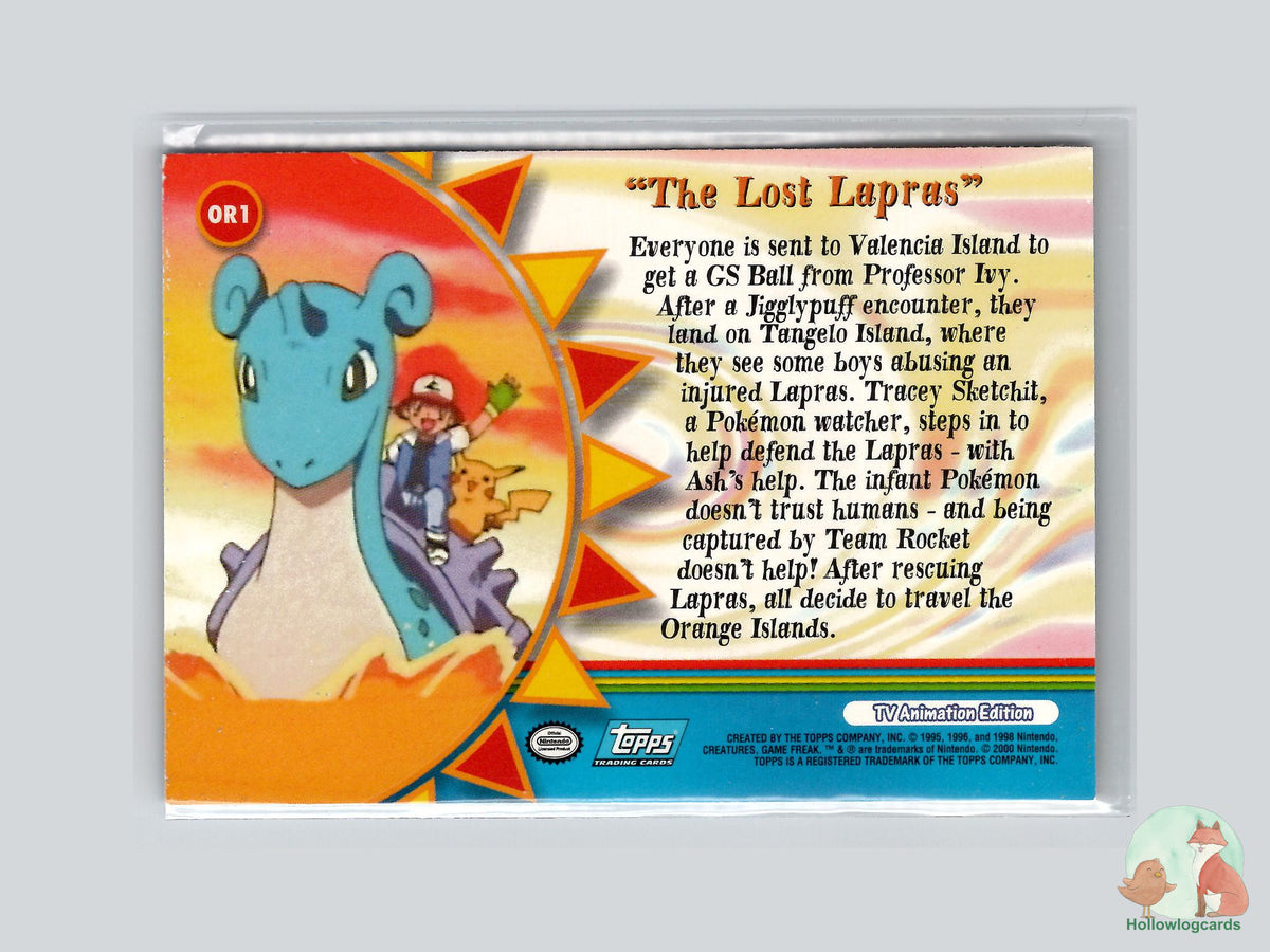 The Lost Lapras (#165) - Topps Trading Cards Series 3