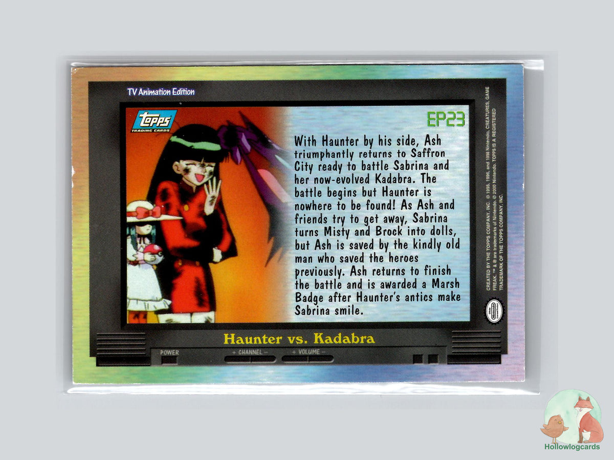 EP23 Haunter vs. Kadabra (#145) Chrome Foil - Topps Trading Cards Series 2