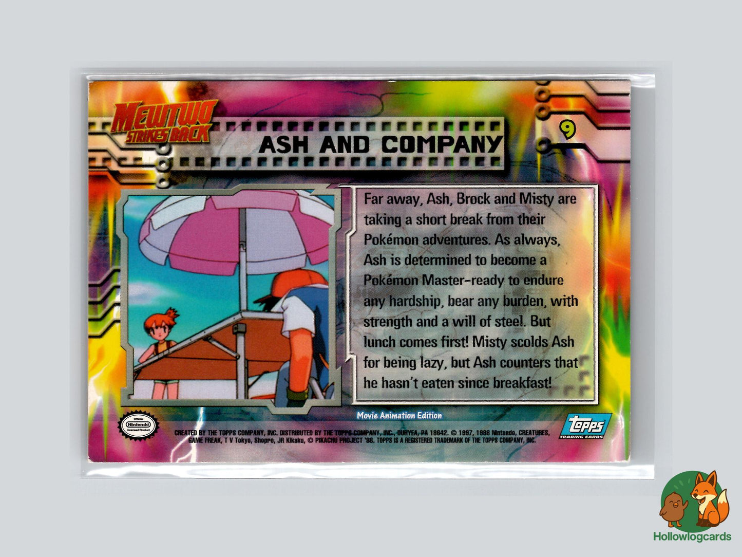 Ash And Company (#9) - Topps Mewtwo Strikes Back