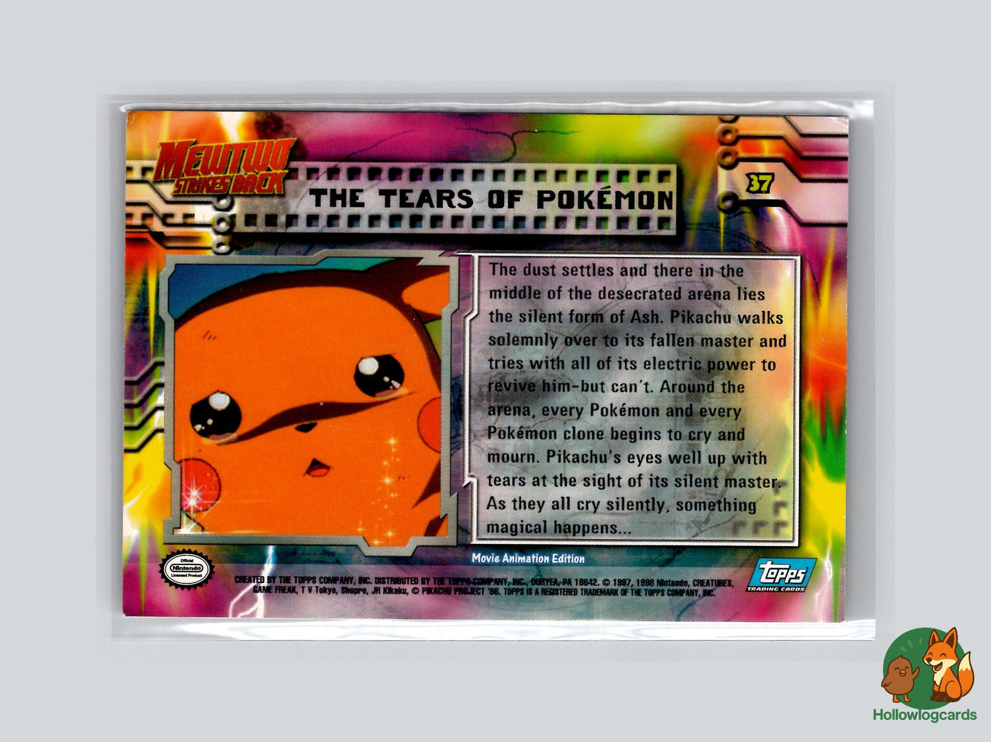 The Tears Of Pokemon (#37) - Topps Mewtwo Strikes Back