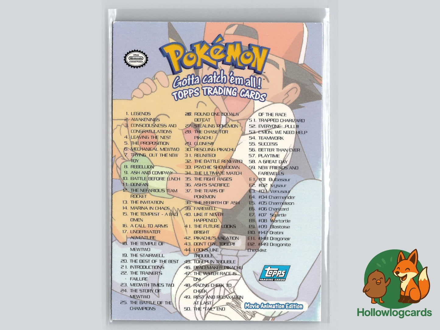 Checklist (#72) Foil - Topps The First Movie Trading Cards
