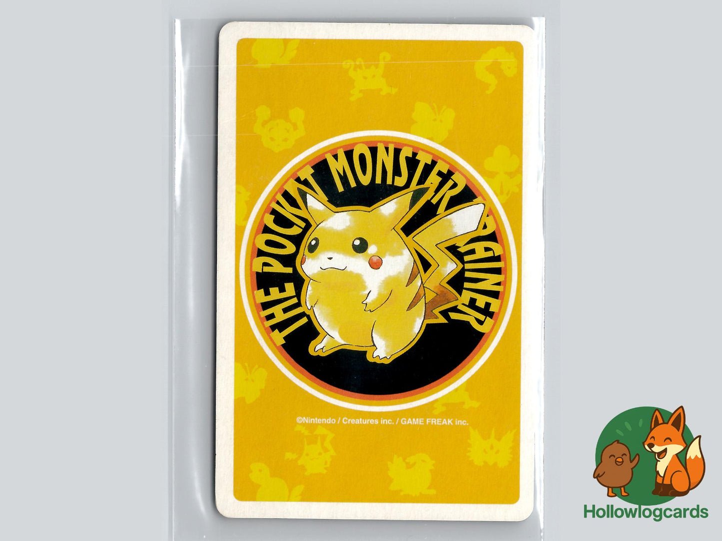 Nidoran F - 9 of Spades - Pokemon Poker - Pikachu Yellow Deck 1996 - Jap