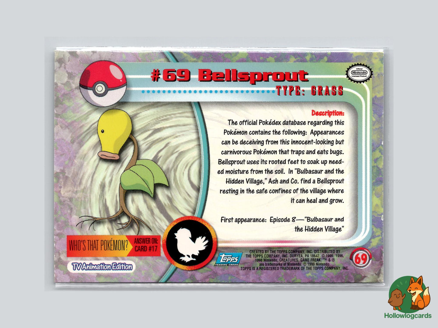 Bellsprout (#69) Chrome Foil - Topps Trading Cards Series 1
