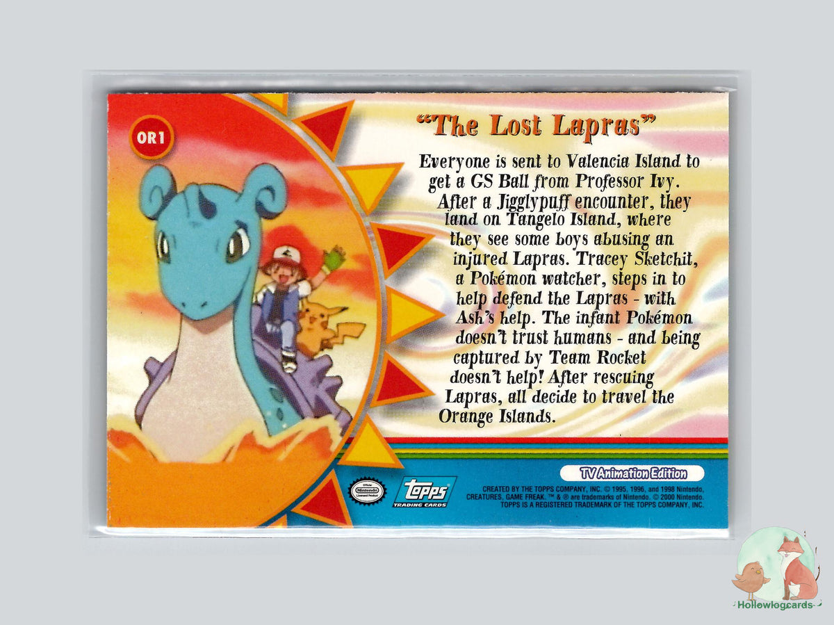 The Lost Lapras (#OR1) - Topps Orange Islands