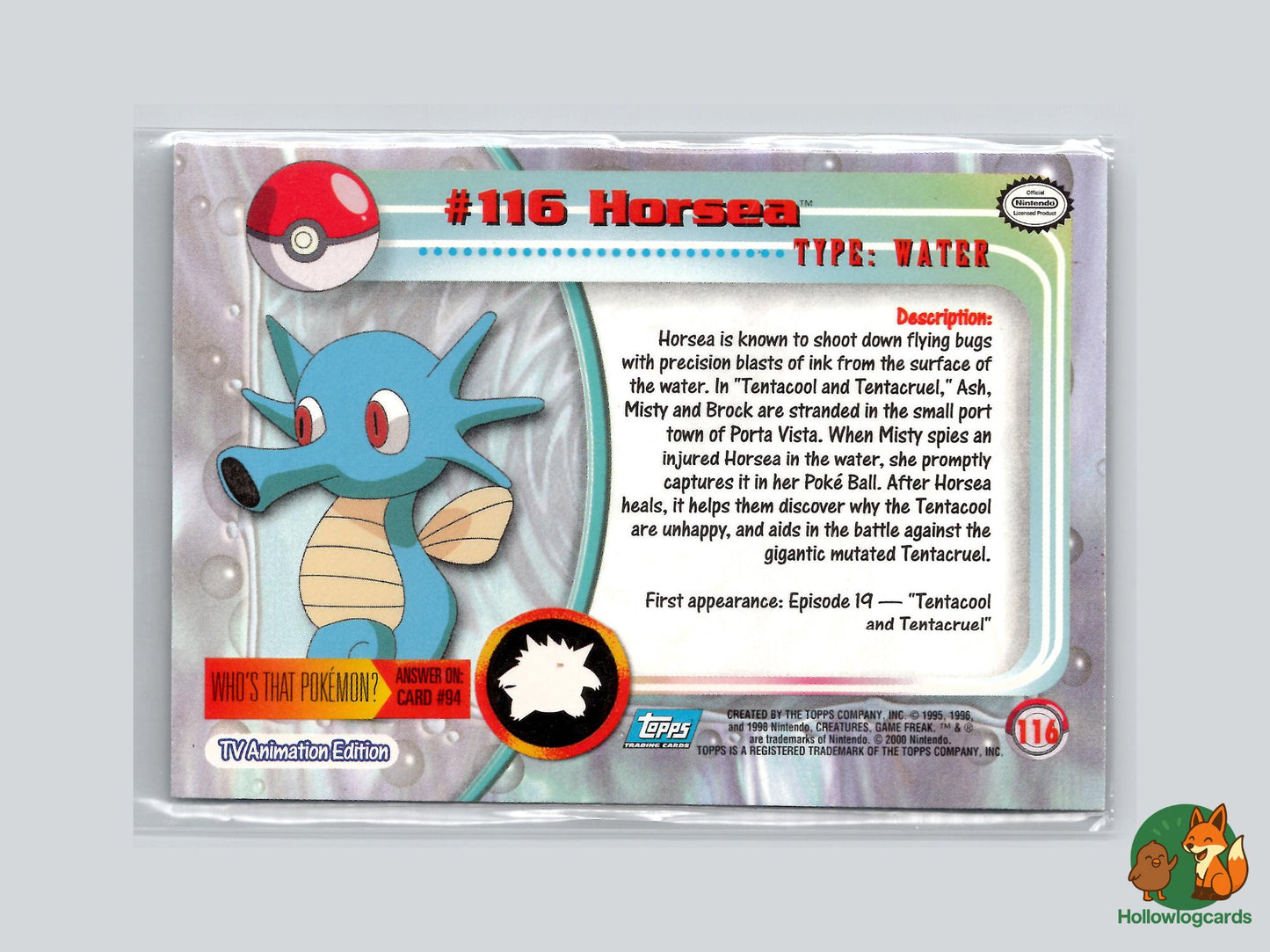 Horsea (#116) Chrome Foil - Topps Chrome Trading Cards Series 2