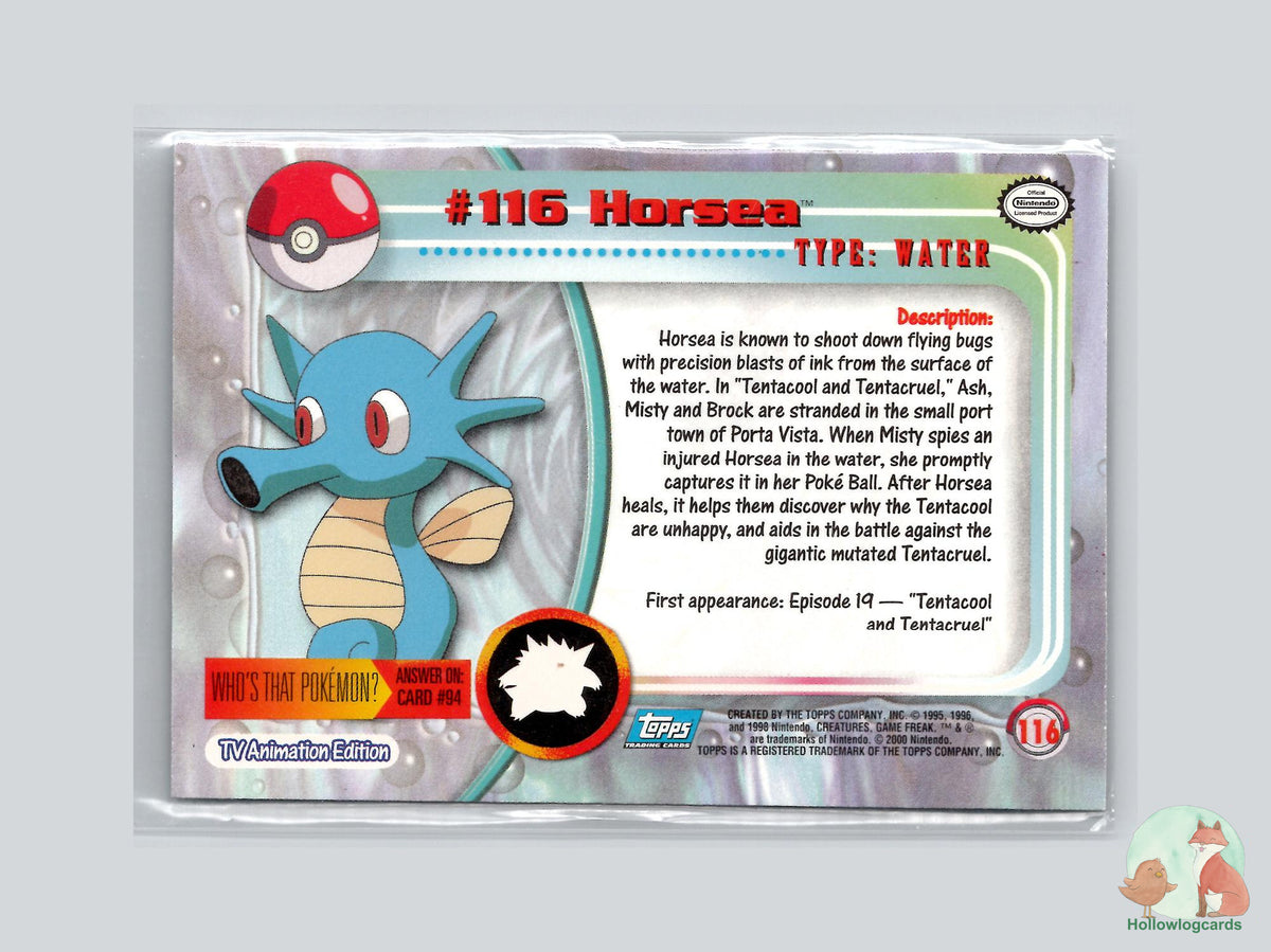Horsea (#116) Chrome Foil - Topps Chrome Trading Cards Series 2