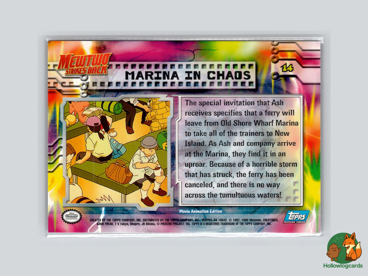 Marina In Chaos (#14) Rainbow Foil - Topps Mewtwo Strikes Back