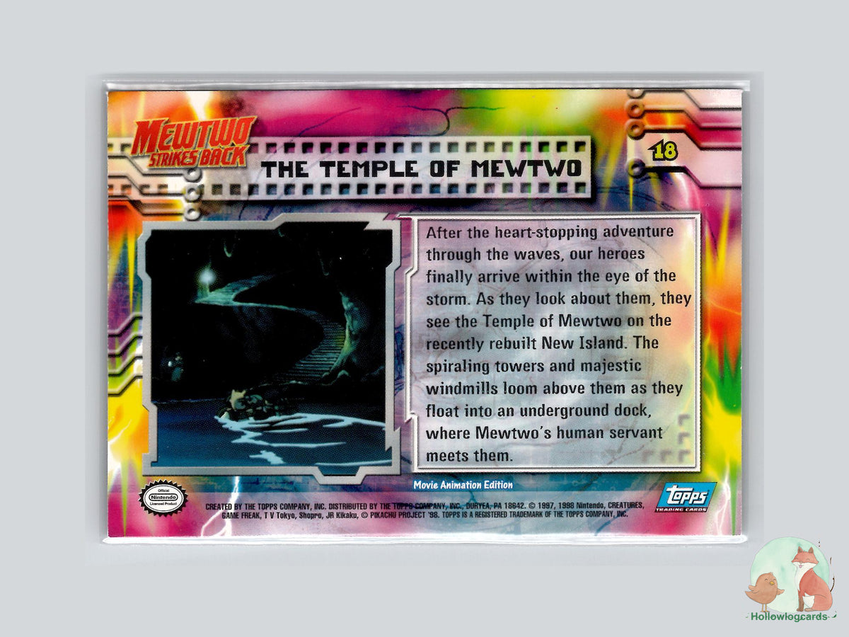 The Temple Of Mewtwo (#18) Rainbow Foil - Topps Mewtwo Strikes Back