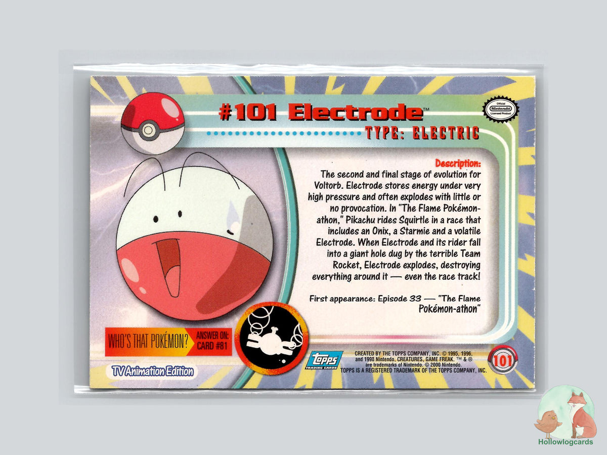 Electrode (#101) Chrome Foil - Topps Chrome Trading Cards Series 2