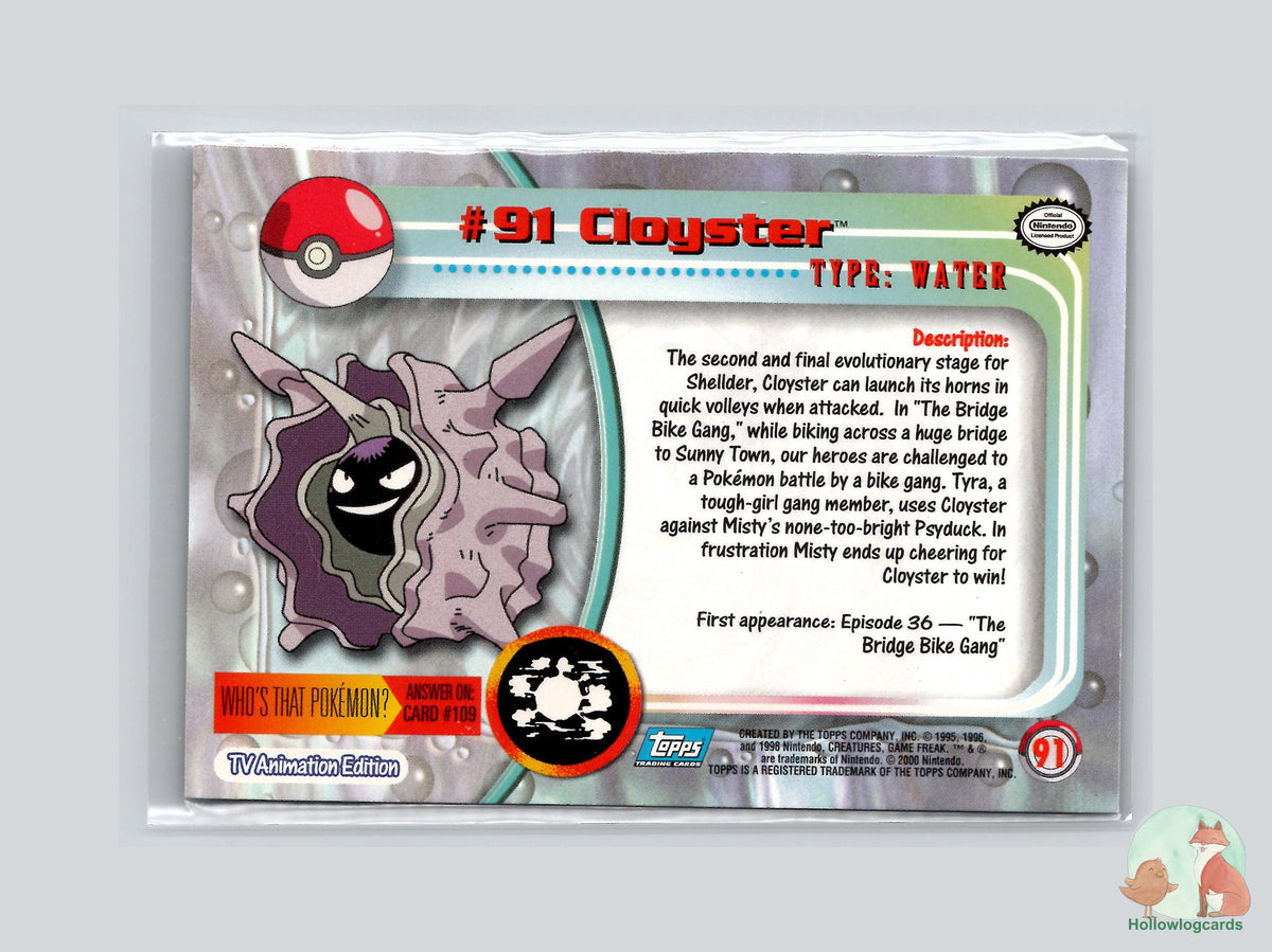 Cloyster (#91) Chrome Foil - Topps Chrome Trading Cards Series 2