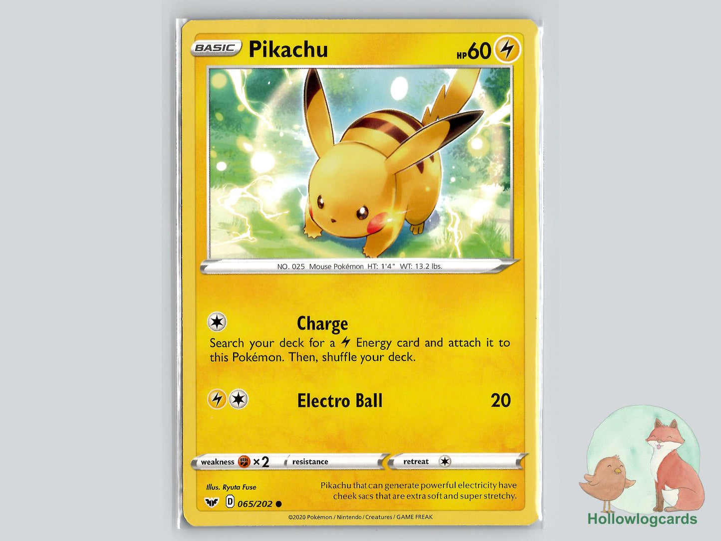 Pikachu (065/202) - Sword & Shield Pokémon Card