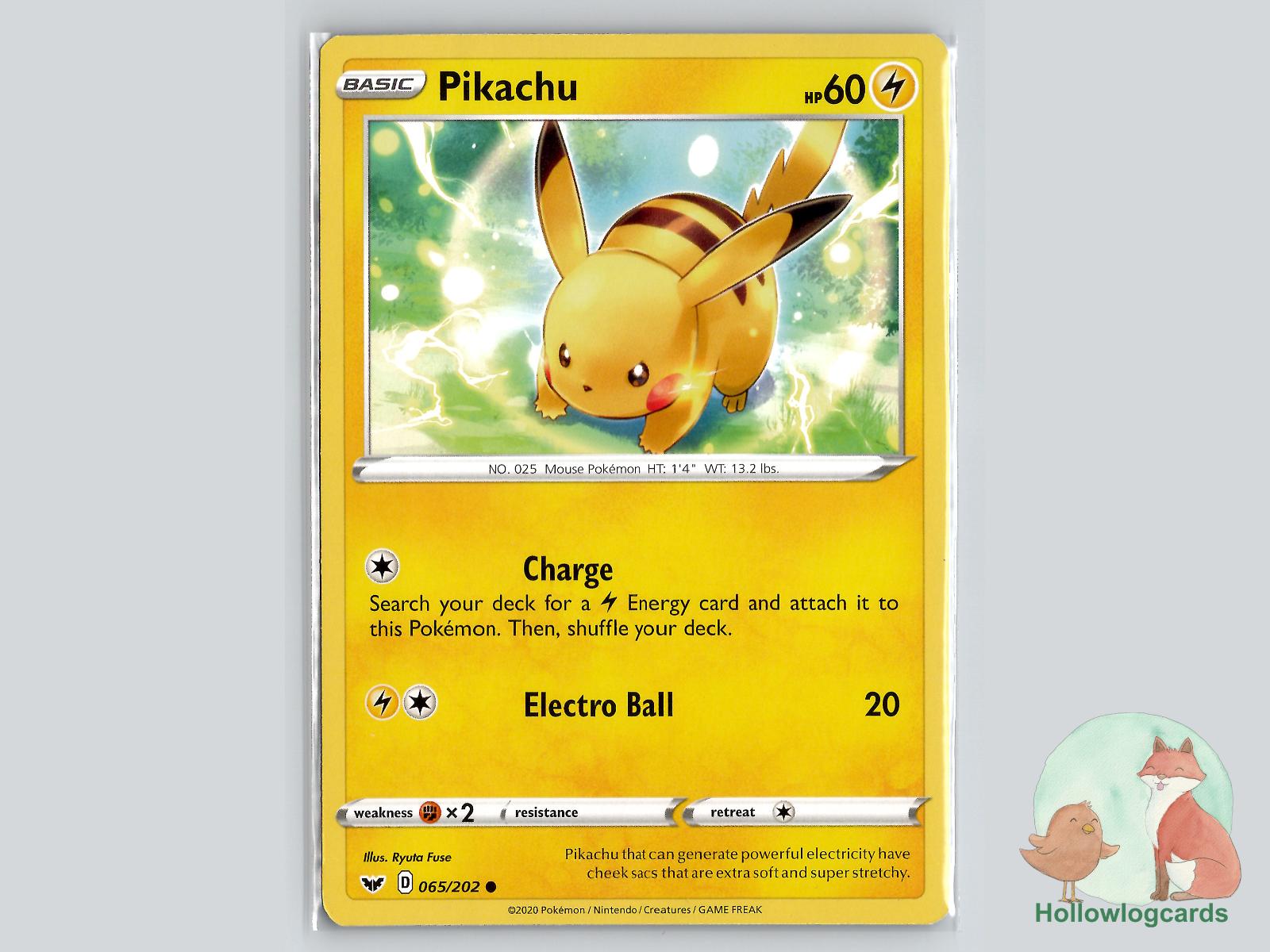 Pikachu (065/202) - Sword & Shield Pokémon Card