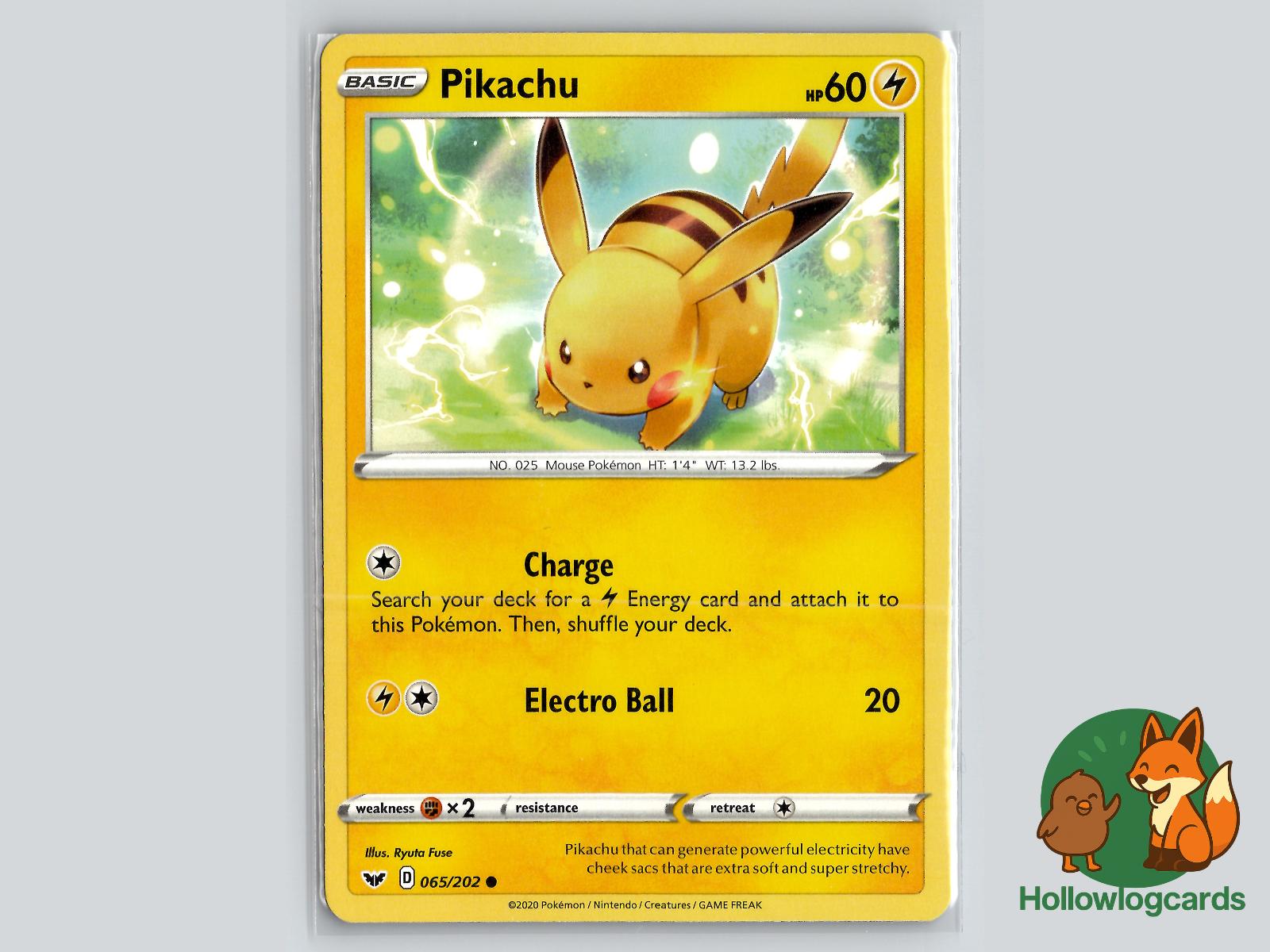Pikachu (065/202) - Sword & Shield Pokémon Card
