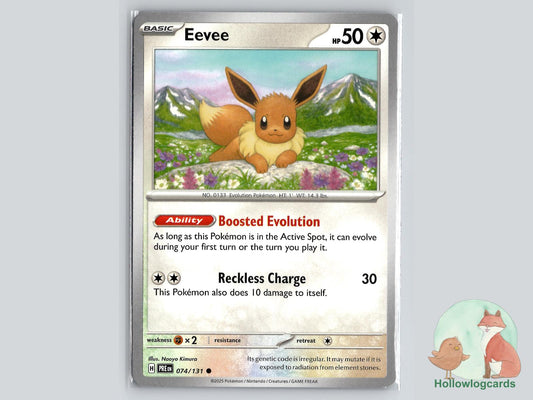 Eevee (074/131) - Prismatic Evolutions Pokémon Card