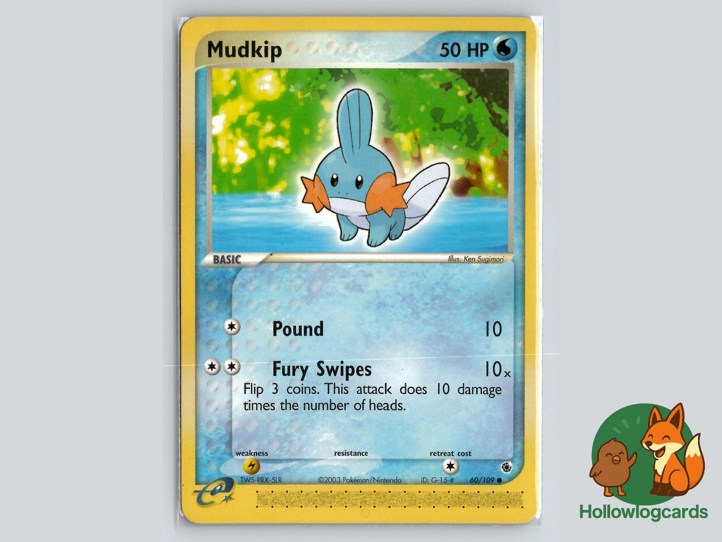 Mudkip (60/109) - Ruby & Sapphire Pokémon Card