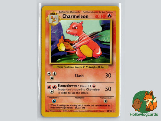 Charmeleon (24/102) - Base Pokémon Card