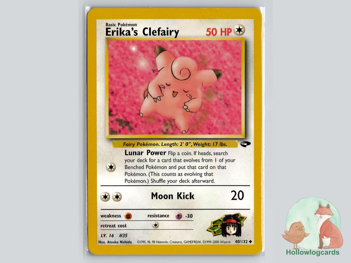 Erika's Clefairy (40/132) - Gym Challenge Pokémon Card