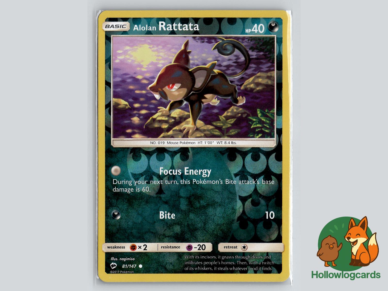 Alolan Rattata (81/147) - Burning Shadows Pokémon Card