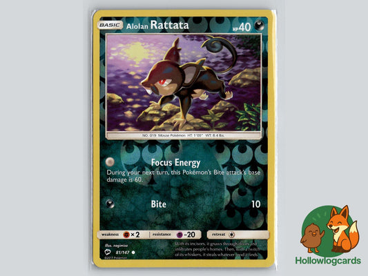 Alolan Rattata (81/147) - Burning Shadows Pokémon Card