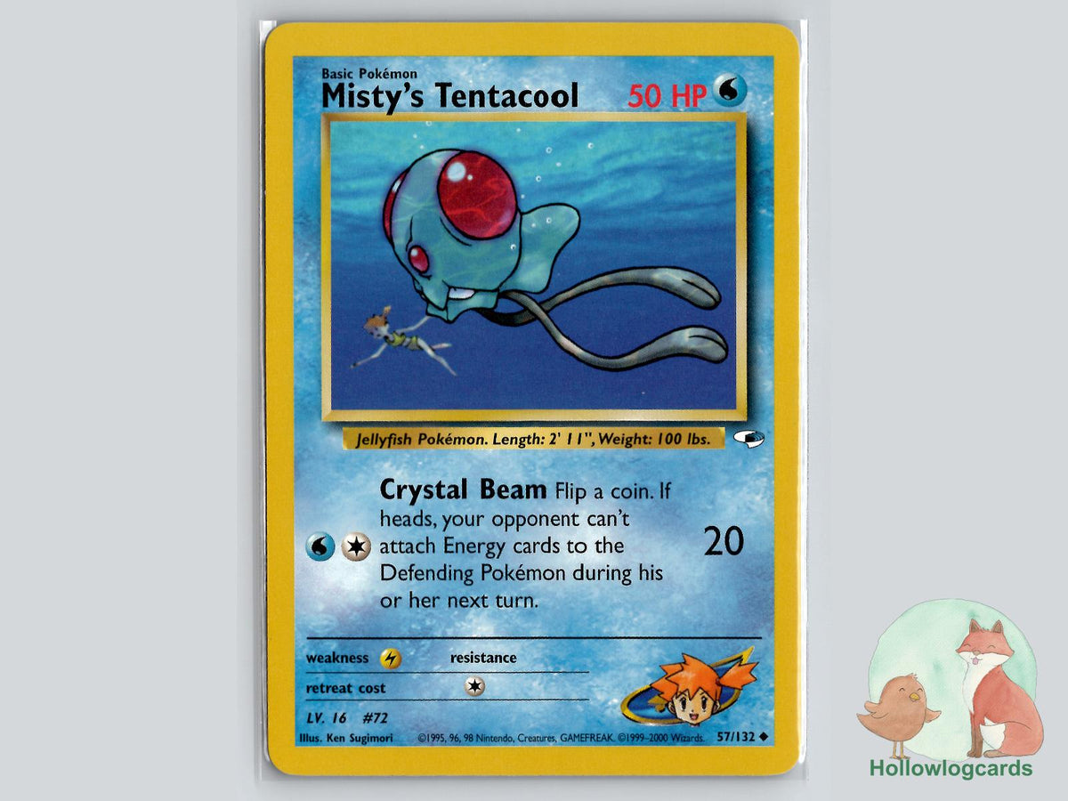 Misty's Tentacool (57/132) - Gym Heroes Pokémon Card