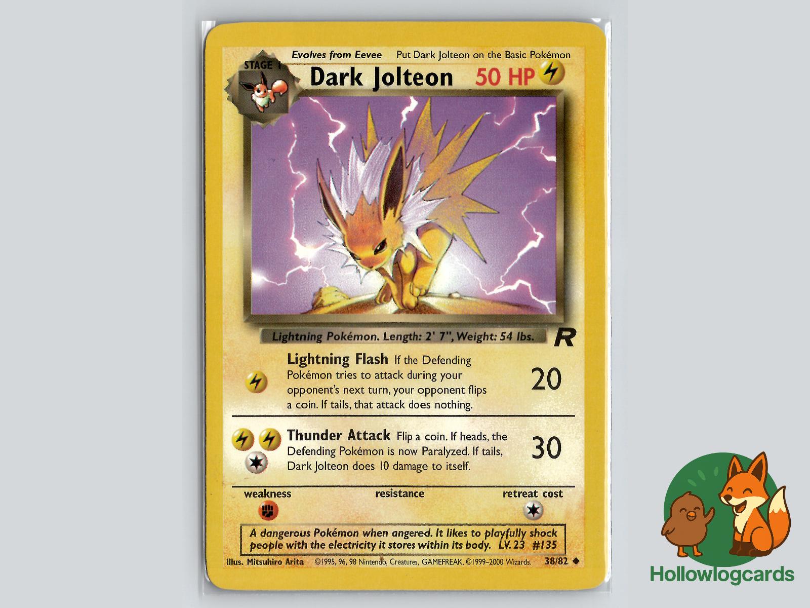 Dark Jolteon (38/82) - Team Rocket Pokémon Card