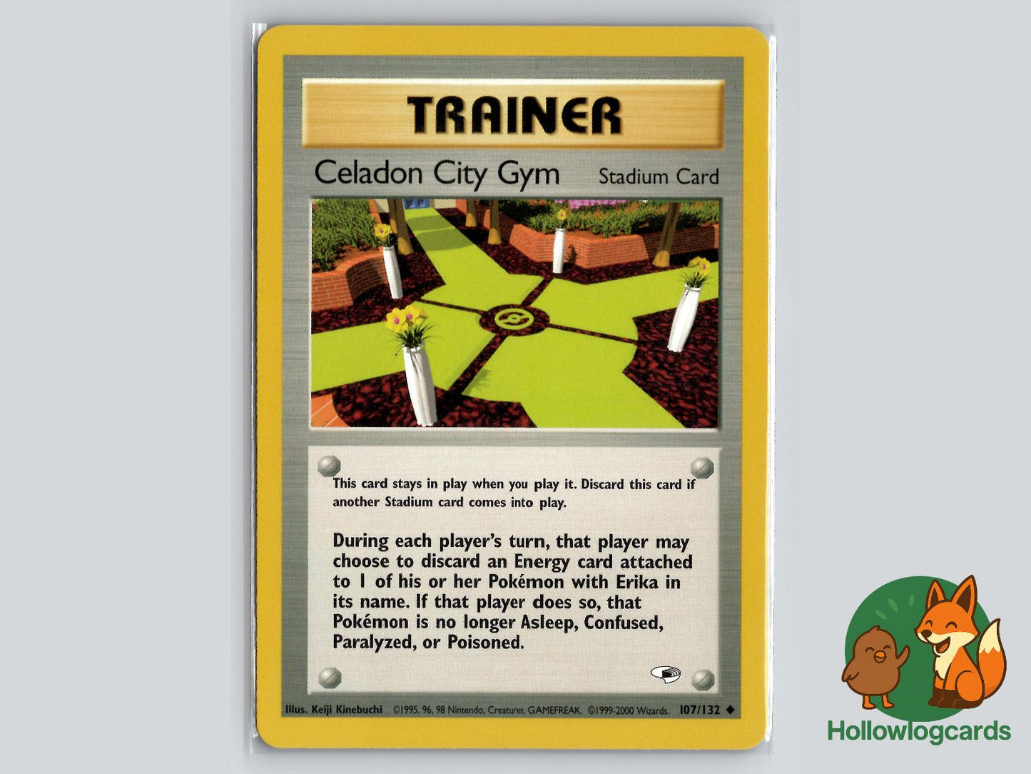 Celadon City Gym (107/132) - Gym Heroes Pokémon Card